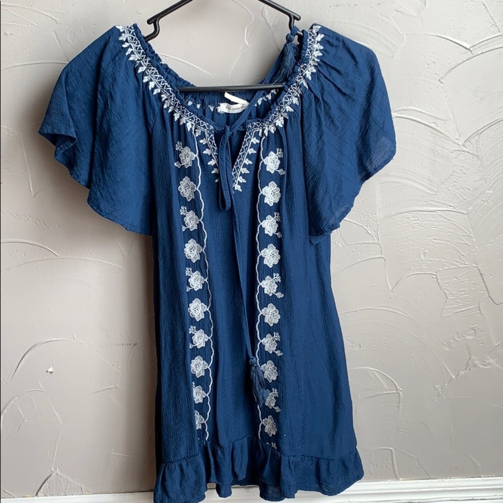 Blu pepper blouse